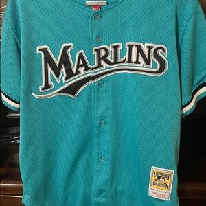 Mitchell & Ness Teal Marlins Dawson Jersey